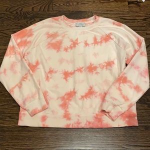 Lucky Brand Pink Tie-Dye Sweatshirt